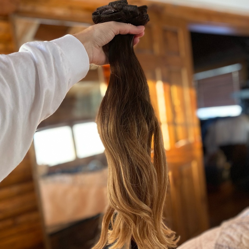 Luxy Hair Extensions blonde ombré
